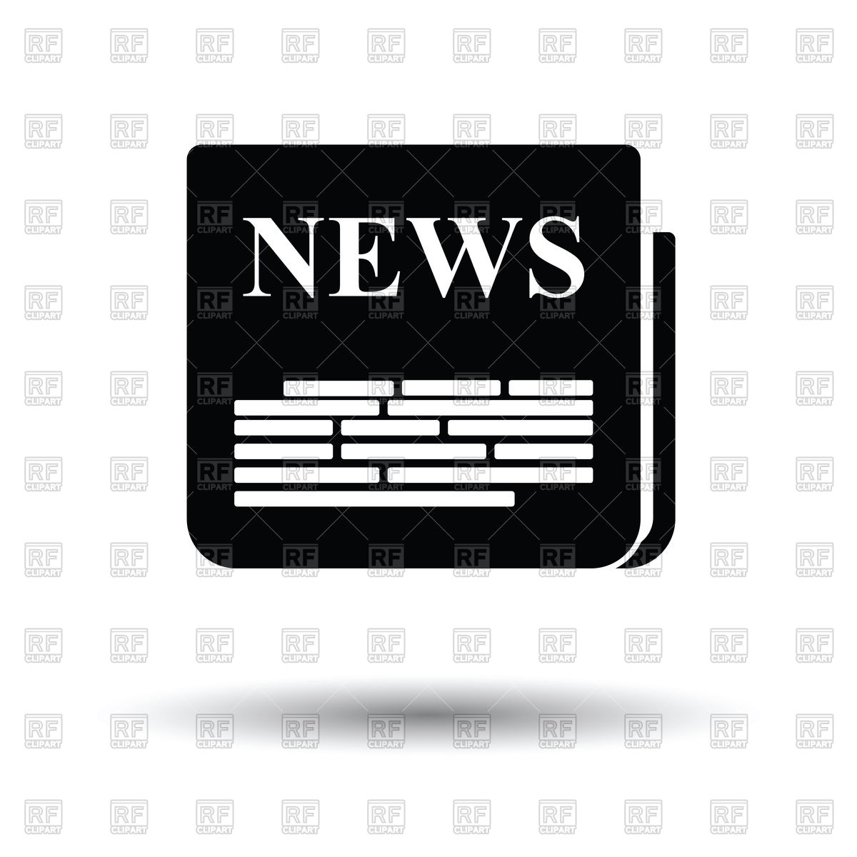 1200x1200 Newspaper Icon Vector Image Of Icons And Emblems Angelp