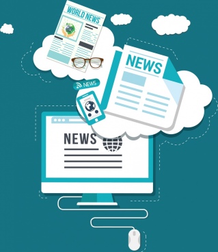 319x368 Newspaper Article Free Vector Download