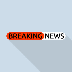 300x300 Hot Breaking News Logo Flat Illustration Of Hot Breaking News