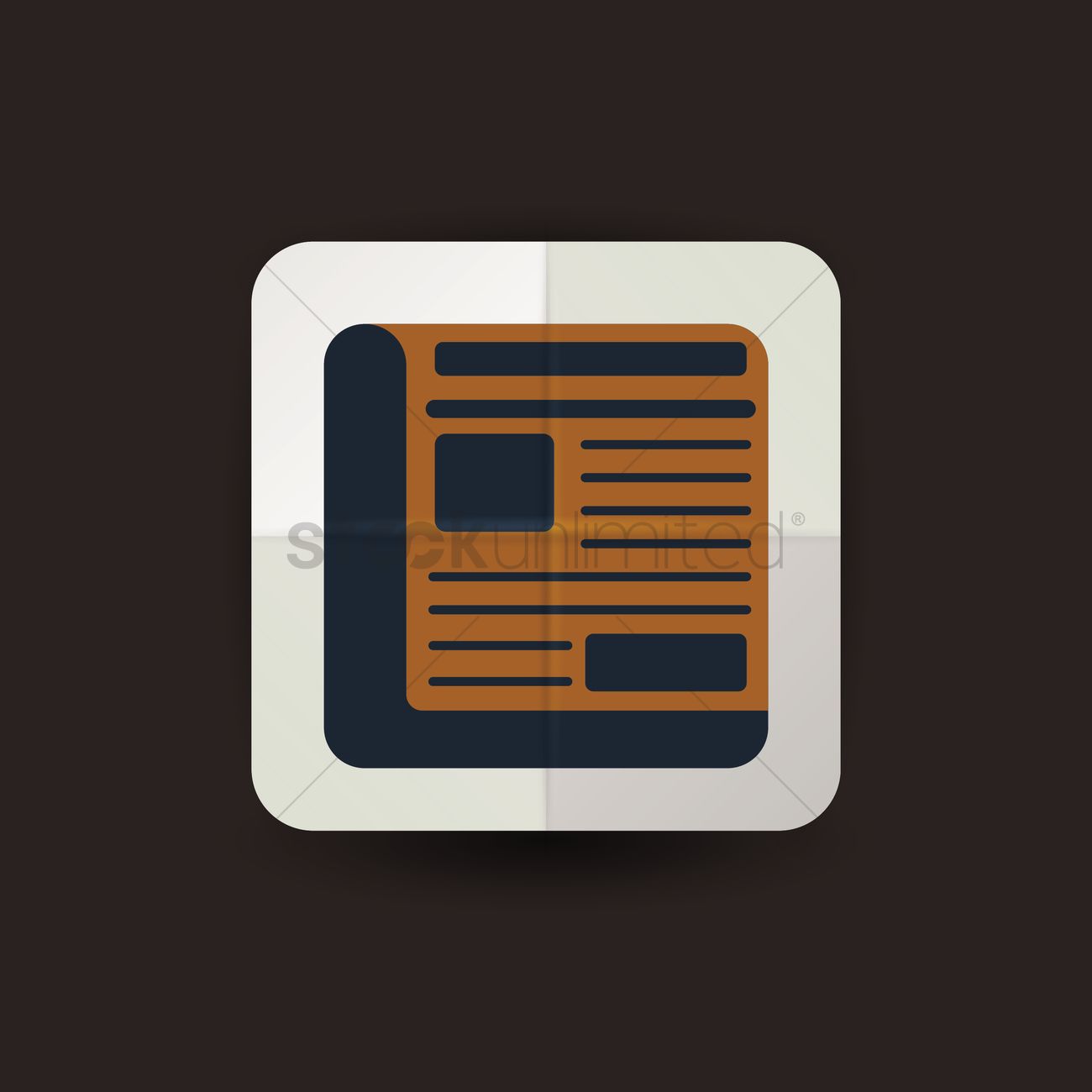 Newspaper Icon Vector Image 1300x1300 Newspaper Icon Vector Image