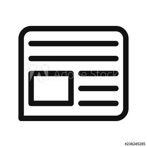 Newspaper Icon Vector 500x500 Newspaper Icon Vector