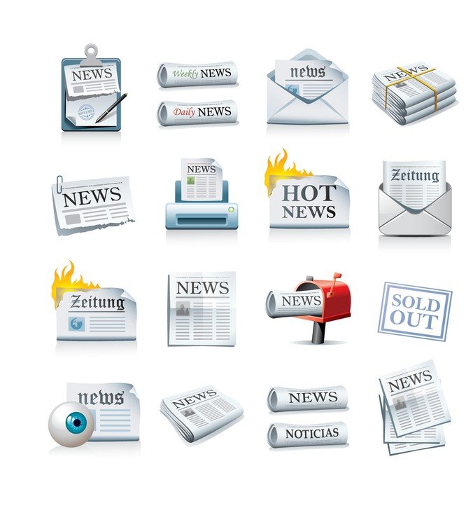 Free Newspaper Icon Files, Vectors Graphics 676x725 Free Newspaper Icon Files, Vectors Graphics