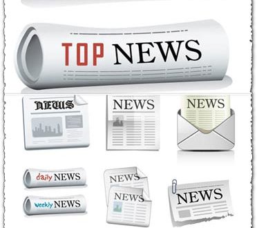 News Icon Vector Vectors For Download 372x330 News Icon Vector Vectors For Download