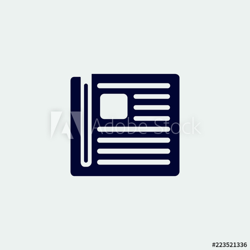 Newspaper Icon, Vector Illustration Flat Icon 500x500 Newspaper Icon, Vector Illustration Flat Icon