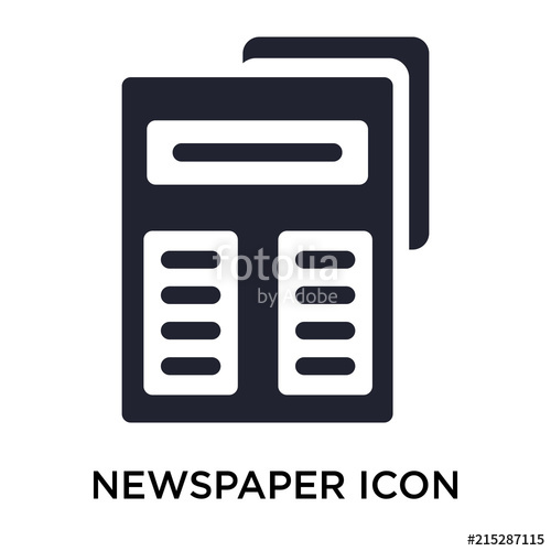 Newspaper Icon On White Background Modern Icons Vector 500x500 Newspaper Icon On White Background Modern Icons Vector