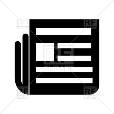 Newspaper Black Color Icon Vector Image Of Icons And Emblems 400x400 Newspaper Black Color Icon Vector Image Of Icons And Emblems