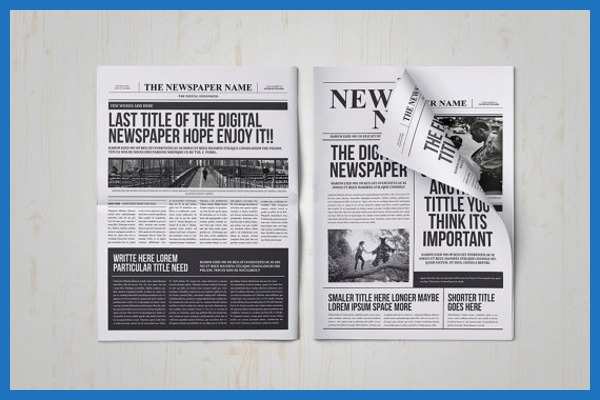 Newspaper Template Vector at Vectorified.com | Collection of Newspaper ...