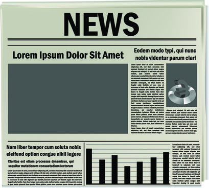 409x368 Newspaper Vector Free Vector Download