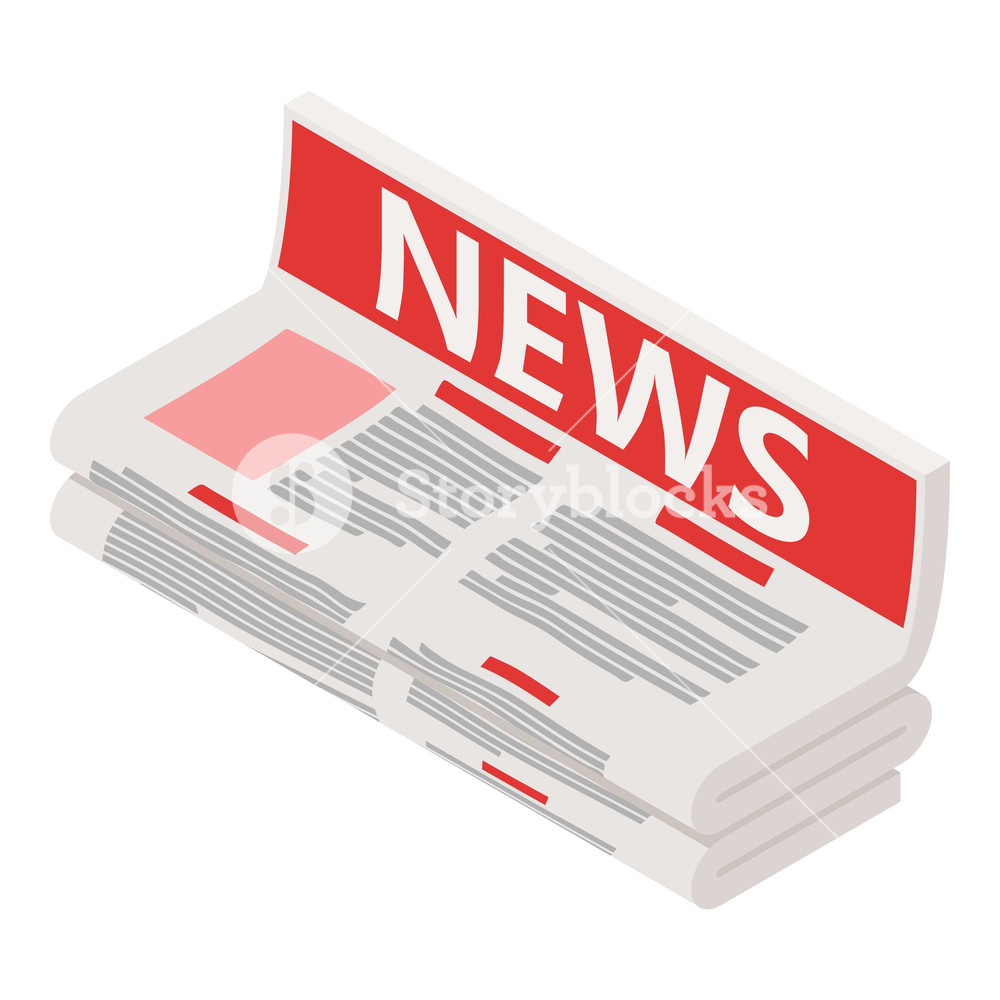 1000x1000 Newspaper Icon Isometric Illustration Of Newspaper Vector Icon