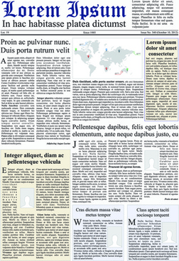 252x368 Newspaper Vector Free Vector Download