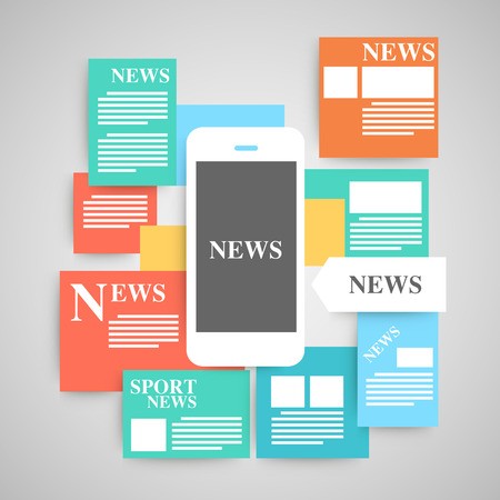 450x450 Newspaper Vector Set Royalty Free Vector Graphics