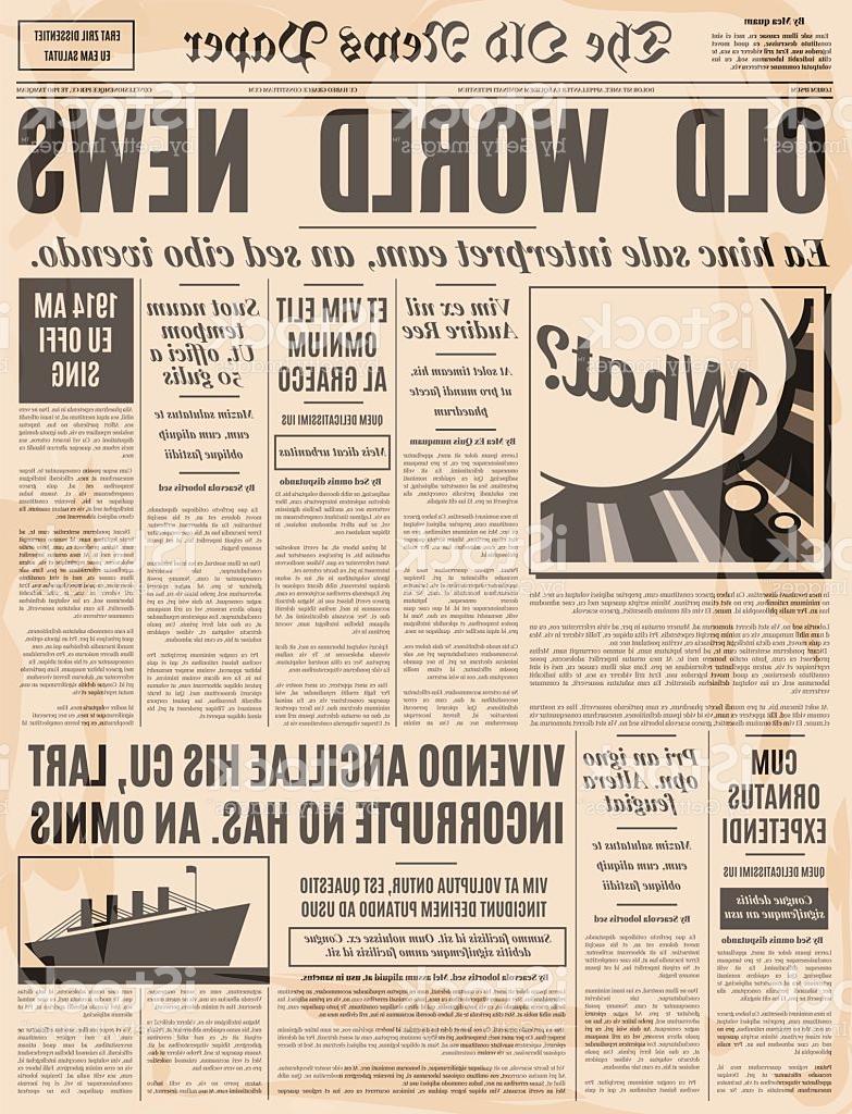 783x1024 Unique Old Newspaper Vector Pictures Free Vector Art, Images