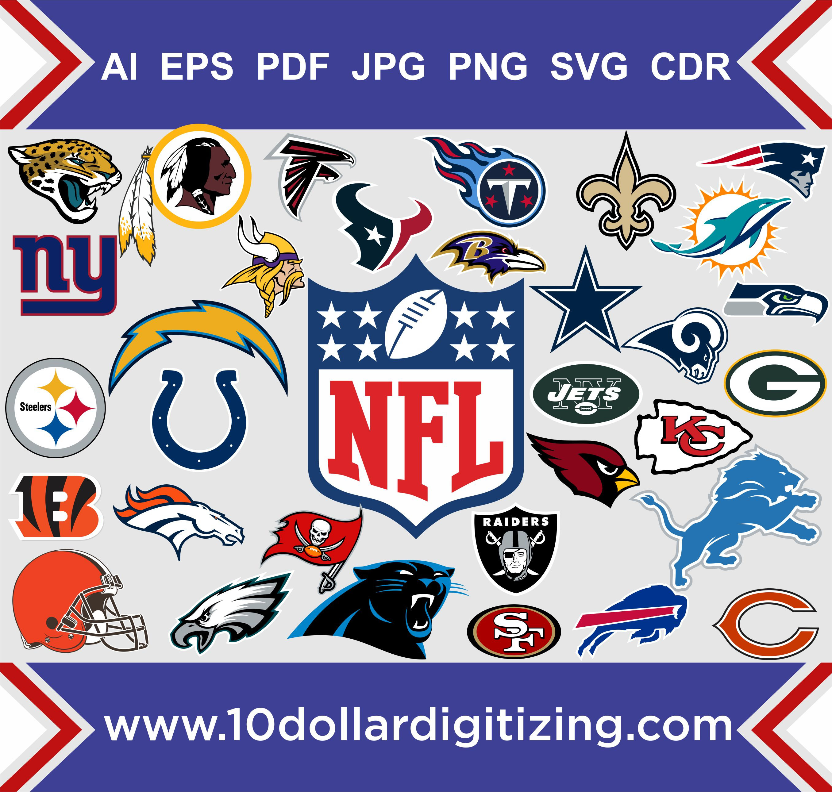 Nfl Team Logos Vector at Vectorified.com | Collection of Nfl Team Logos ...