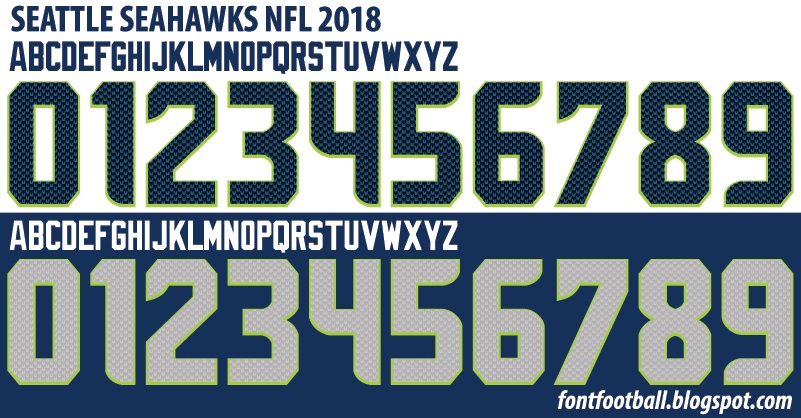 801x418 Font Football Font Vector Seattle Seahawks Nfl Kit