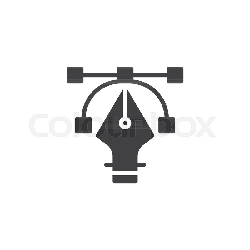 800x800 Fountain Pen Nib Vector Icon Filled Stock Vector Colourbox