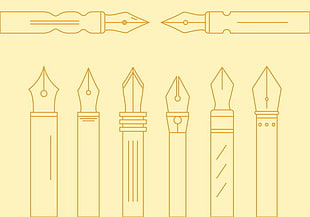 310x217 Free Pen Nib Vector