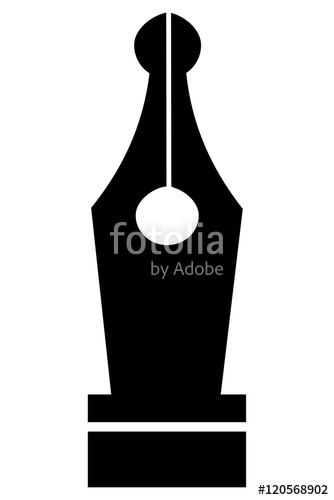 334x500 Fountain Pen Nib Icon Symbol Stock Image And Royalty Free Vector