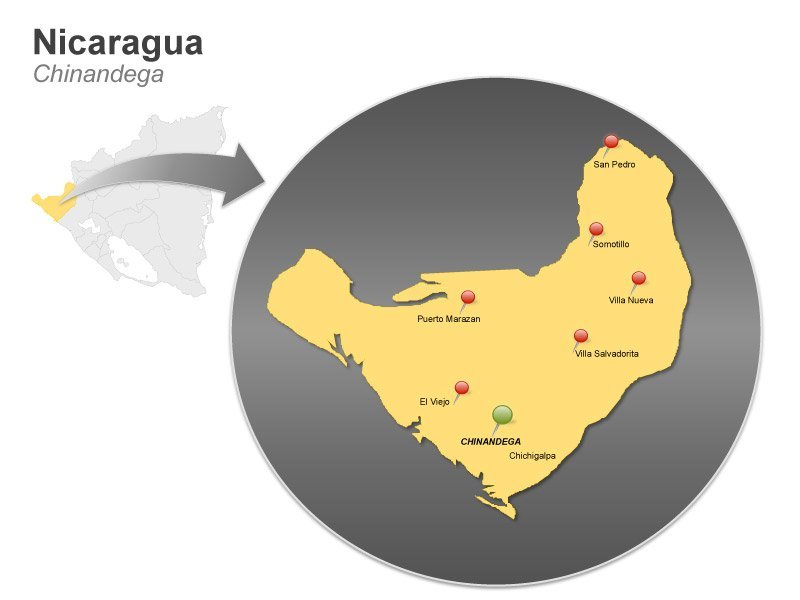 800x600 Nicaragua Map