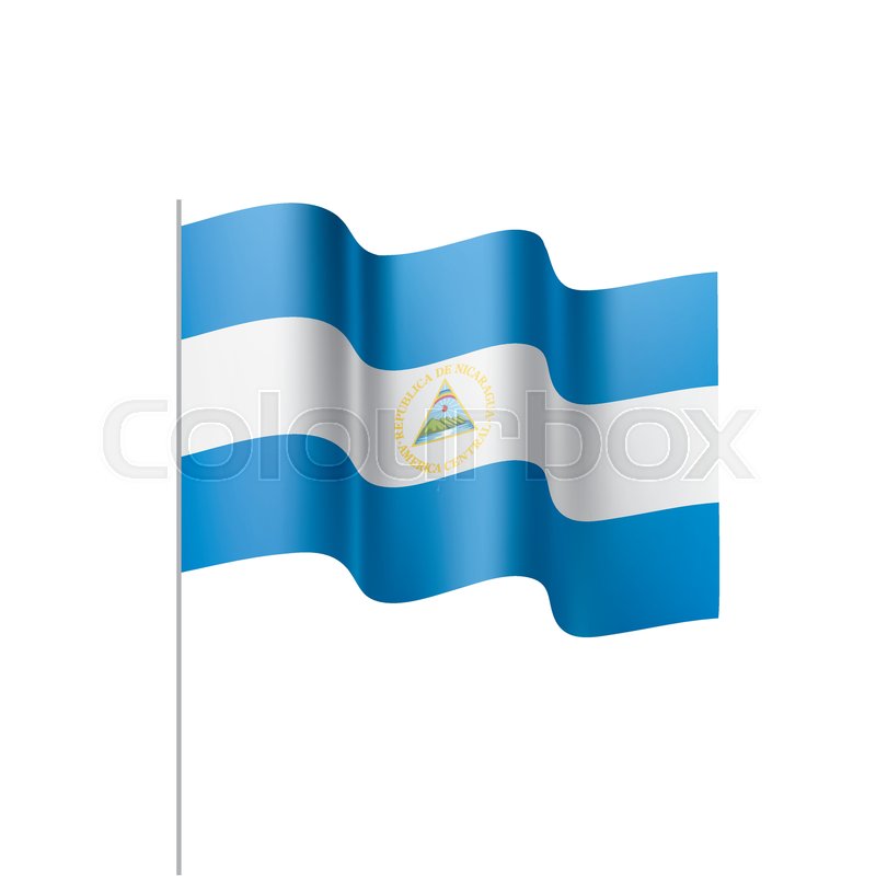 800x800 Nicaragua Flag, Vector Illustration On Stock Vector Colourbox