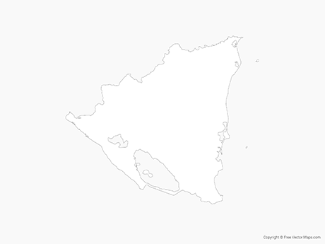 460x345 Vector Maps Of Nicaragua Free Vector Maps