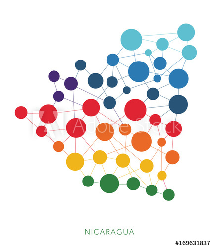 430x500 Dotted Texture Nicaragua Vector Background