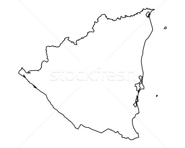 600x480 Map Of Nicaragua Vector Illustration Robert Biedermann
