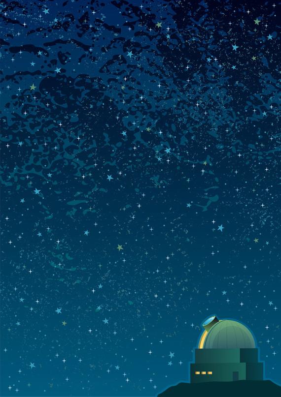 570x807 Astronomy Background Vector Cartoon Illustration Poster Etsy