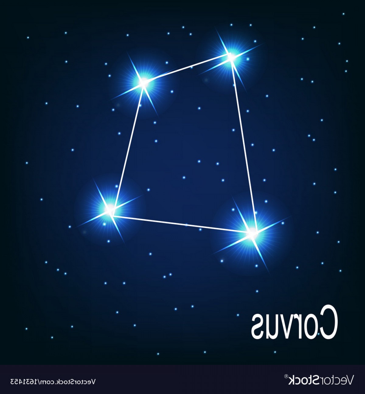 1200x1296 The Constellation Corvus Star In The Night Sky Vector Soidergi