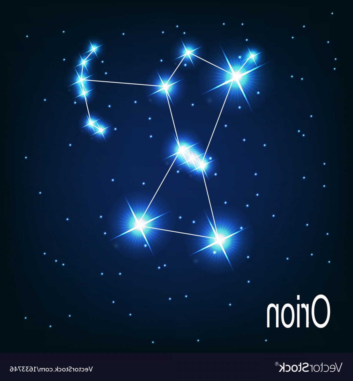 1200x1296 The Constellation Orion Star In The Night Sky Vector Soidergi