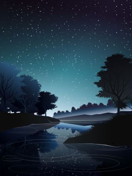 441x588 River In Deep Forest