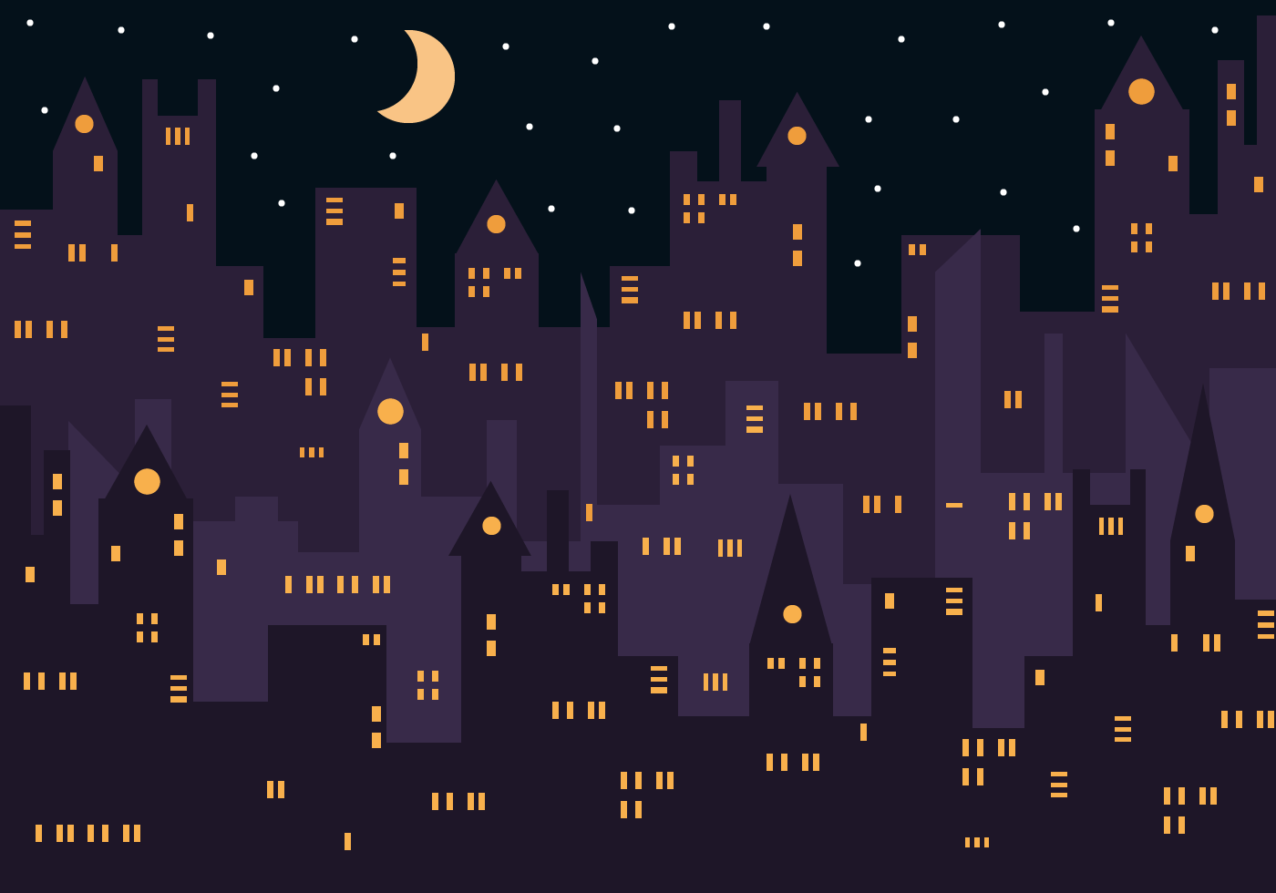 1400x980 City At Night Free Vector Art
