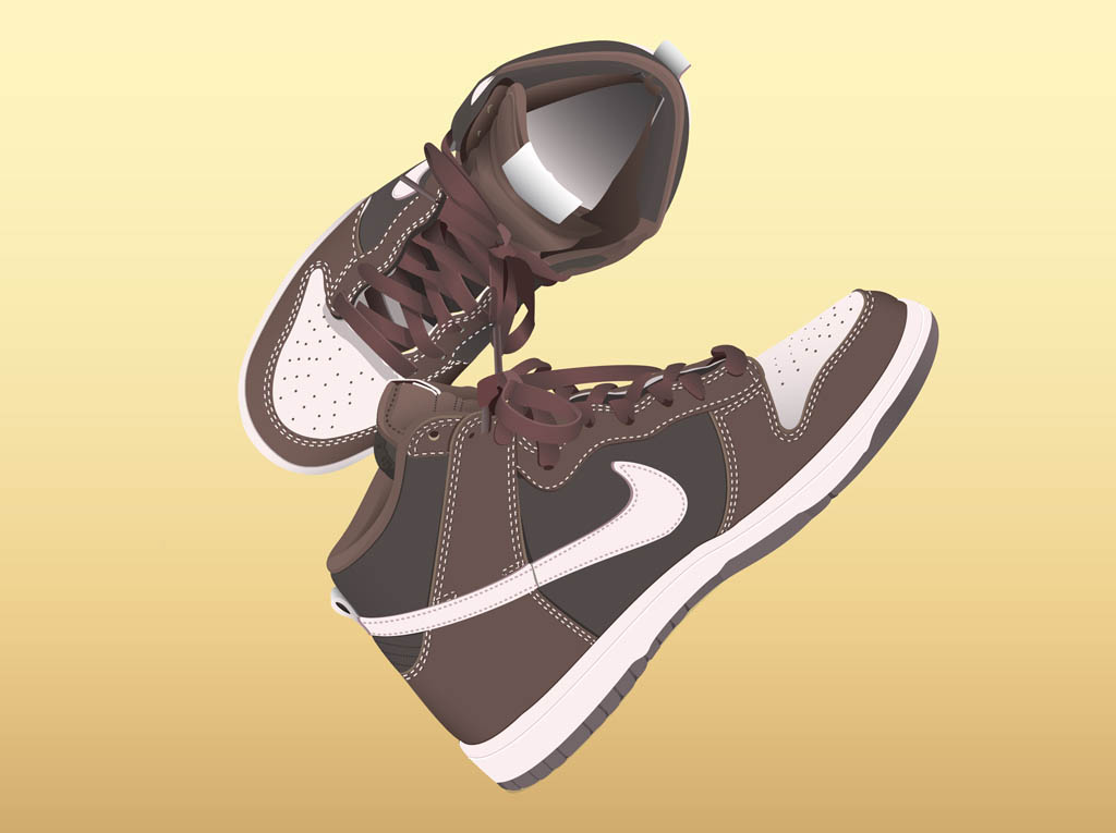 1024x765 Nike Shoes Vector Art Graphics