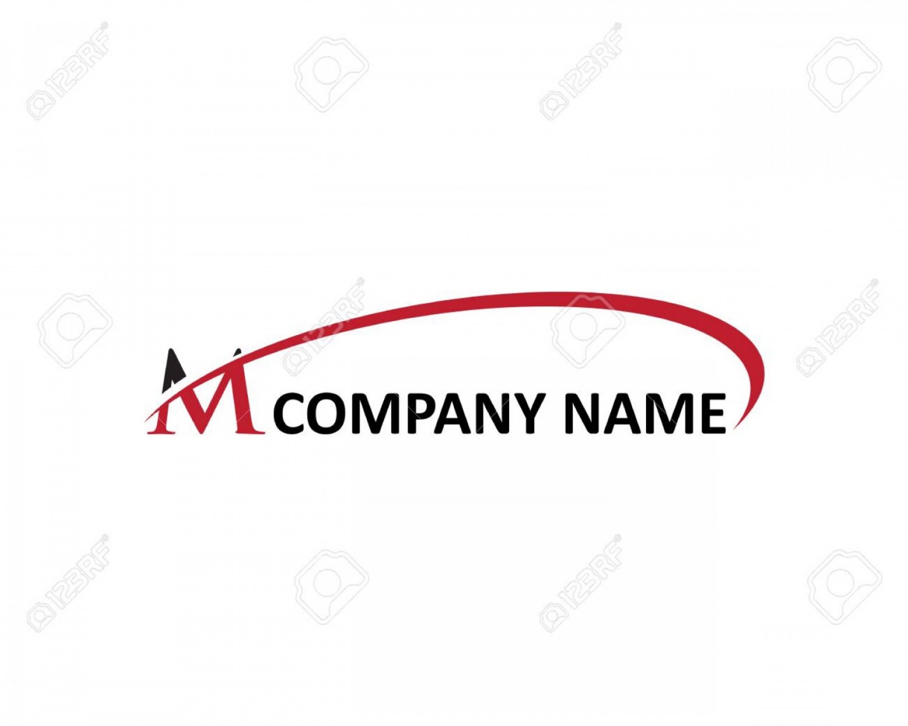 1872x1497 Photostock Vector M Letter Swoosh Logo Vector Illustration Soidergi