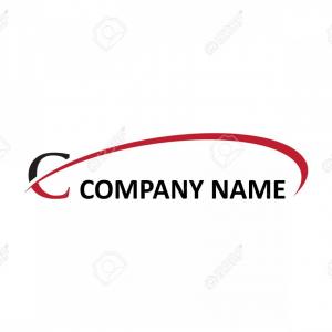 300x300 Photostock Vector C Letter Swoosh Logo Vector Illustration