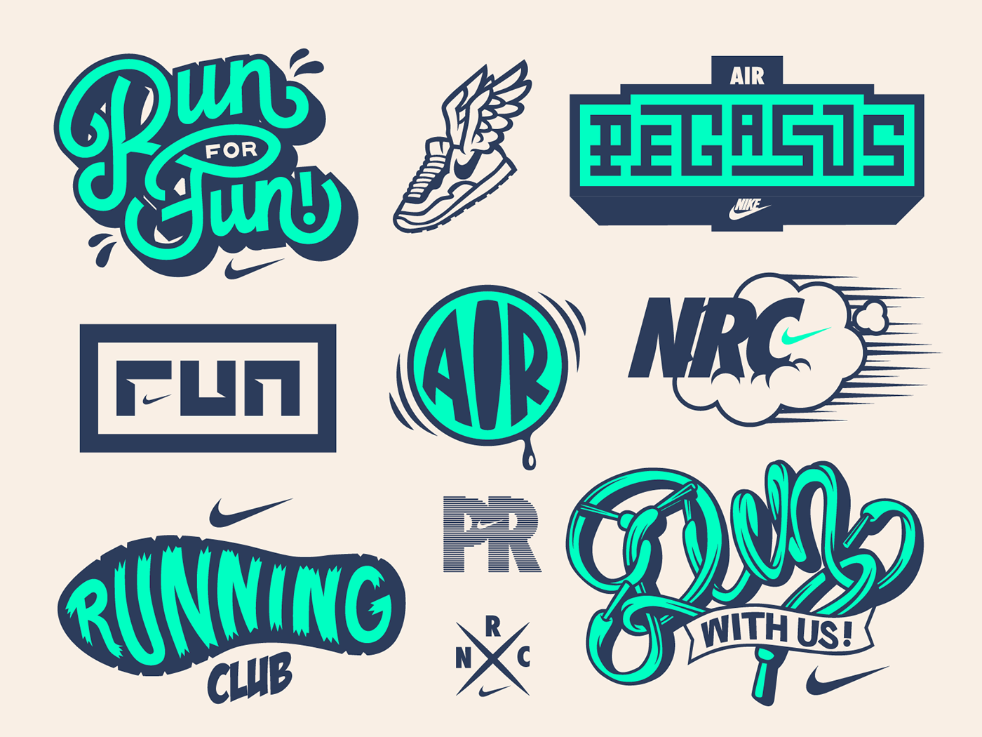 1400x1050 Dynamite! Crew Nike Running Concept Vector Set On Behance