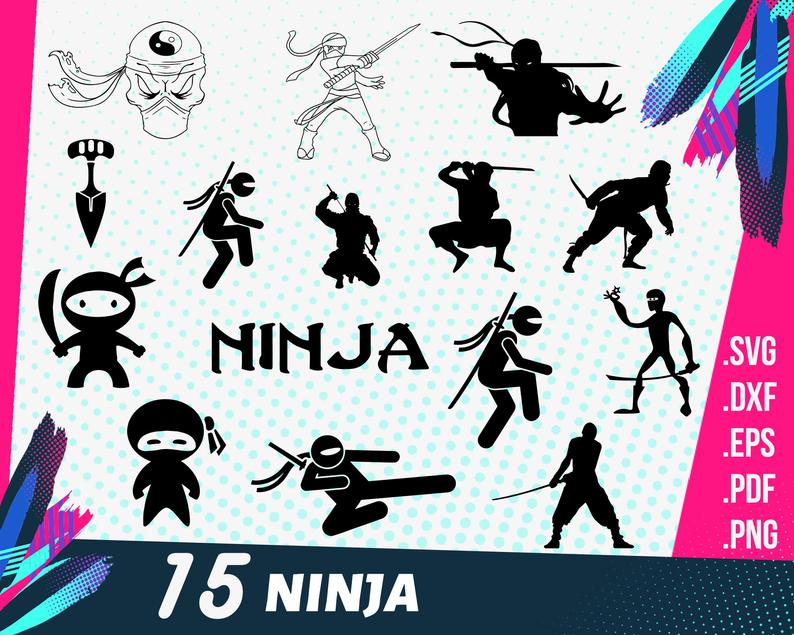 Download Ninja Silhouette Vector at Vectorified.com | Collection of ...