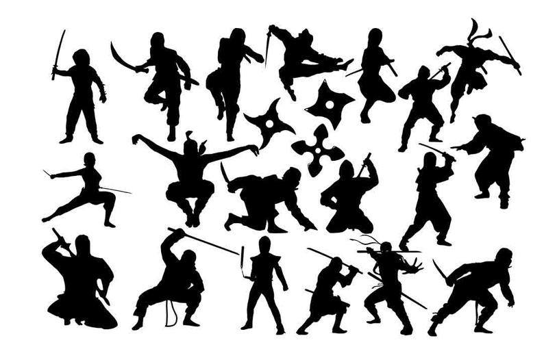 794x529 Ninja Silhouette Ninja Clipart Ninja Ninja Dxf Ninja Etsy