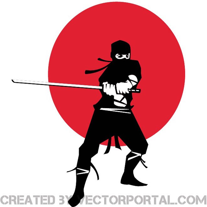 660x660 Ninja Warrior Image Free Vector