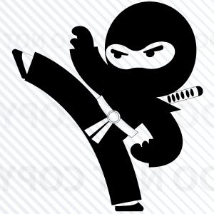 Download Ninja Silhouette Vector at Vectorified.com | Collection of ...