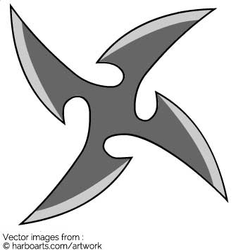 Ninja Star Vector