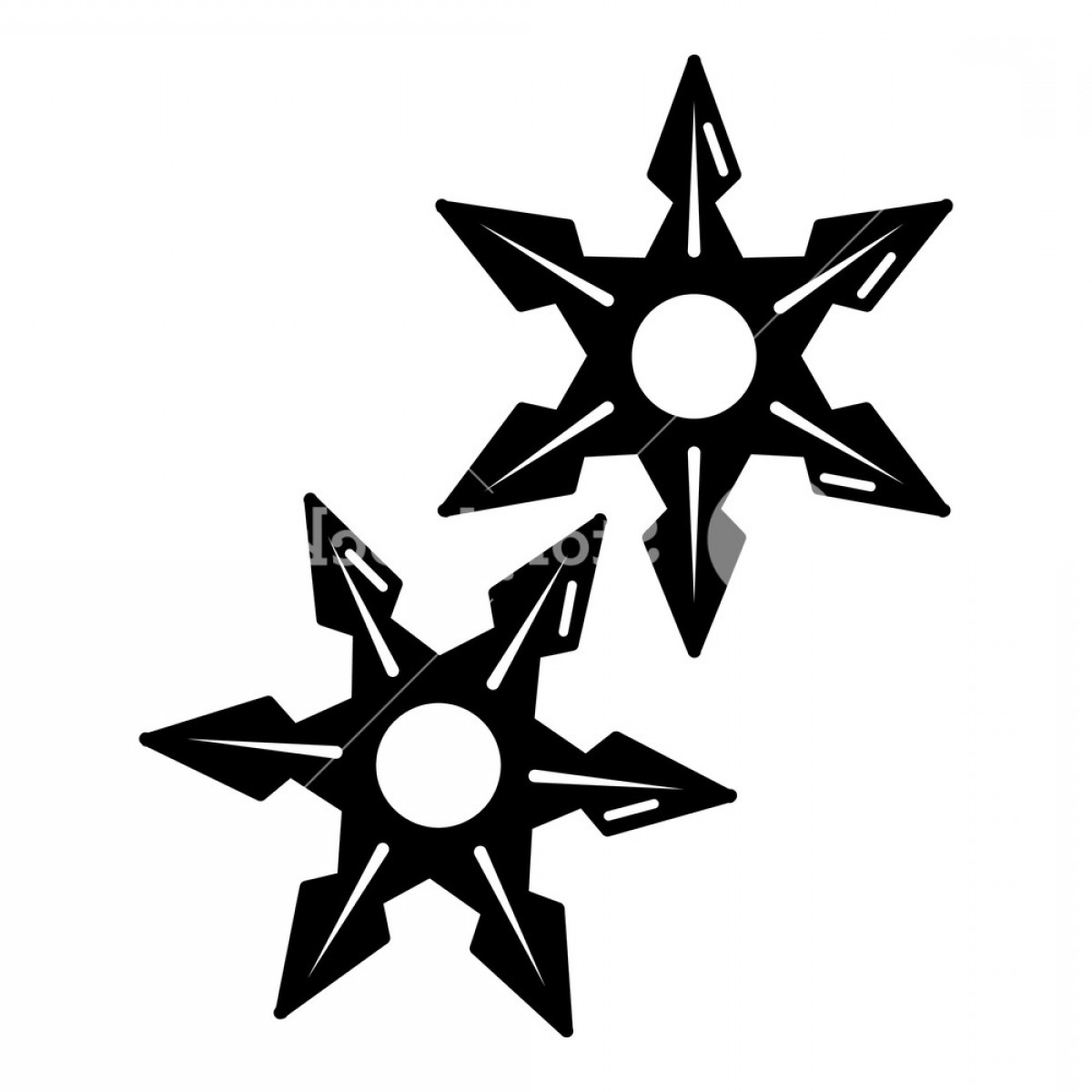 1200x1200 Ninja Stars Icon Simple Illustration Of Ninja Stars Vector Icon
