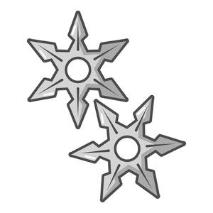 300x300 Ninja Stars Icon Cartoon Illustration Of Ninja Stars Vector Icon