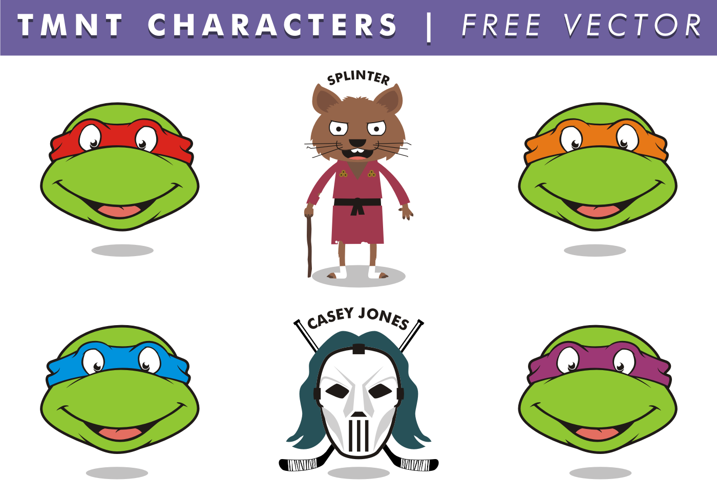 1400x980 Teenage Mutant Ninja Turtles Free Vector Art