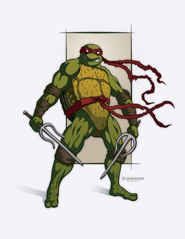 600x776 Teenage Mutant Ninja Turtles Raphael Art Samurai Ninja