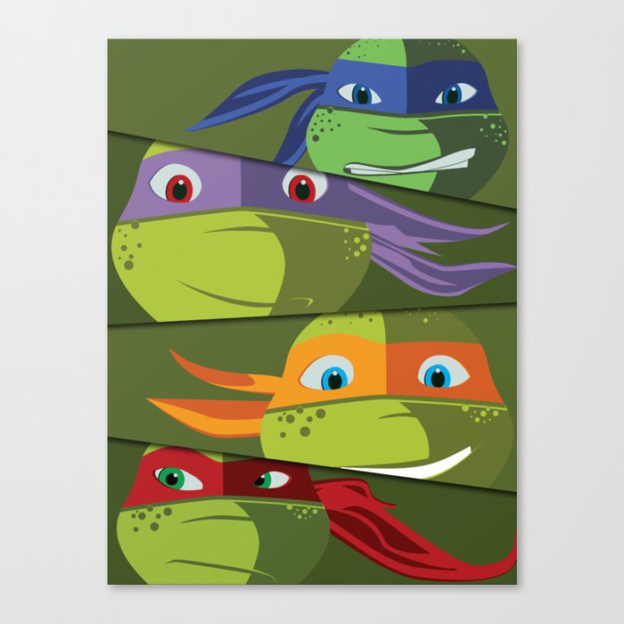 700x700 Teenage Mutant Ninja Turtles Vector Art Canvas Print