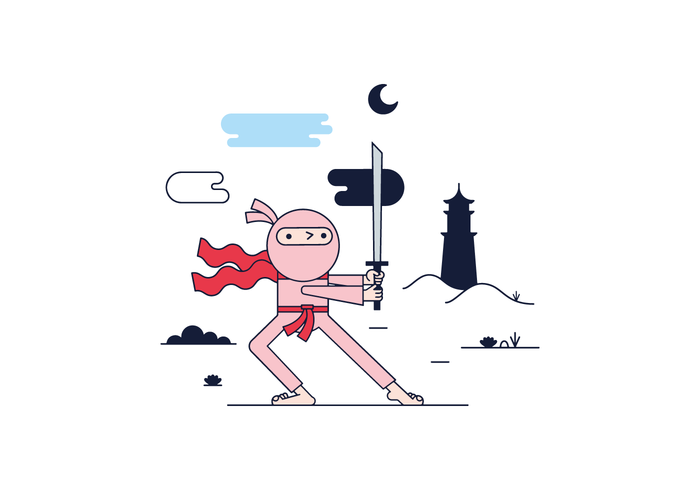 Ninja Free Vector Art 700x490 Ninja Free Vector Art
