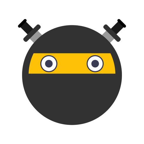 490x490 Ninja Emoji Vector Icon