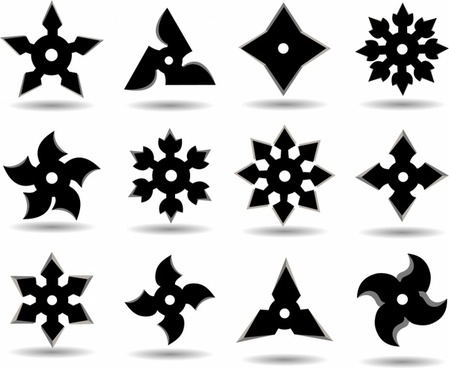449x368 Ninja Star Vector Free Vector Download