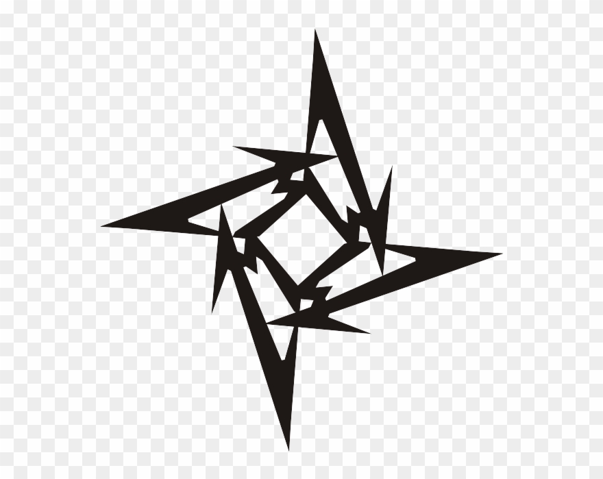 880x699 Logo Metallica Ninja Star Vector Free Logo Vector Star Clipart