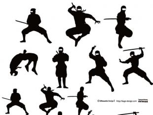310x233 Ninja Warriors Vector Set Free Vectors Ui Download